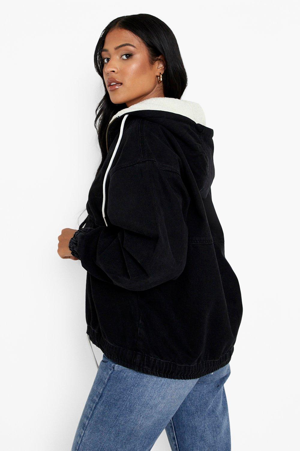 Ladies borg lined discount hoodie